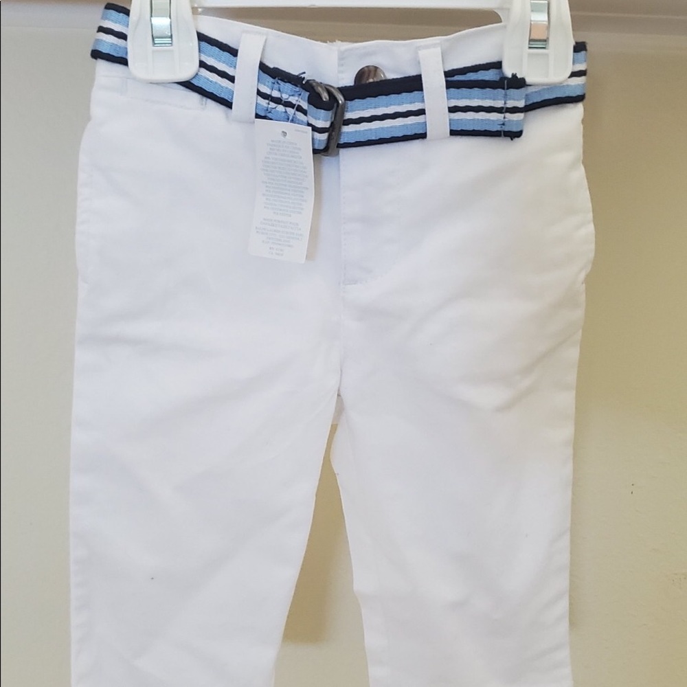 NWT Baby Boys Ralph Lauren White Pants 9 Months